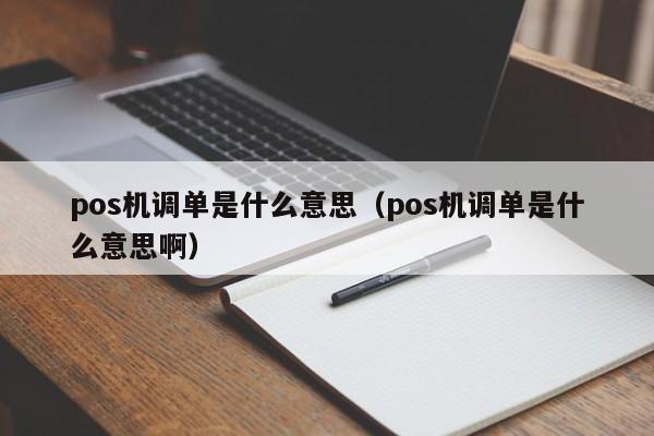 pos机调单是什么意思（pos机调单是什么意思啊）